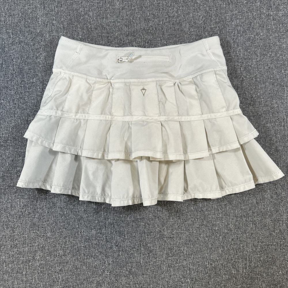 Ivivva by Lululemon‎ White Ruffle Tennis Skirt Skort Girls Size 12 Approx